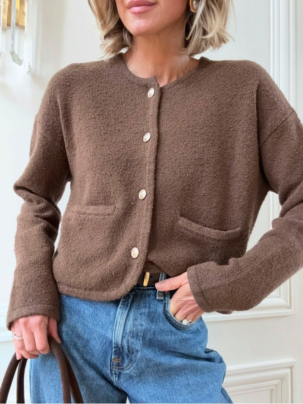 Splendid x @Cellajaneblog Button Up Cardigan Teddy Limited Edition